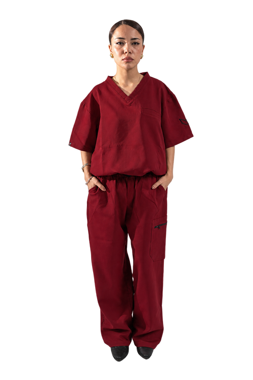 Burgundy NYNE Scrub